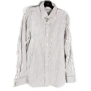 ‼️MOVING SALE‼️ Banana Republic White & Red Button Down Shirt EUC